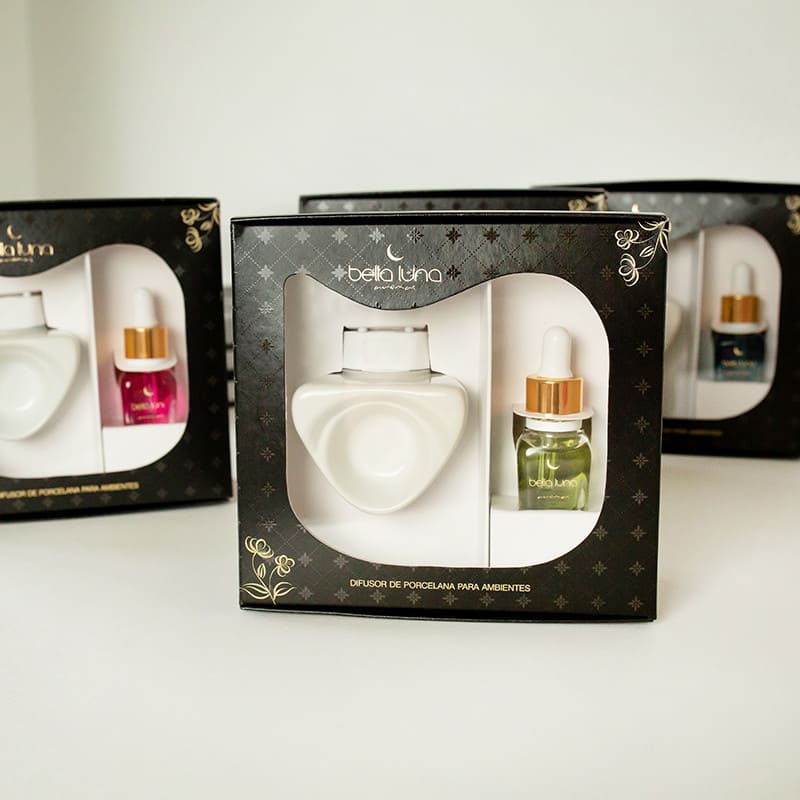 Conjunto Difusor de porcelana c/ essência 12ml